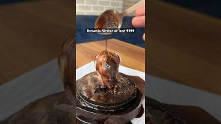 Trying Brownie Sizzler in Ghaziabad brownies dessert chocolate foodvideos foodvlog shorts [upl. by Katy]