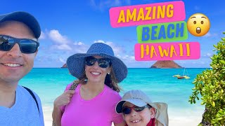 Amazing Hawaiian Paradise BEST Beach  Lanikai Beach  Waikiki [upl. by Starlin]