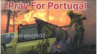 The fire in Portugal caused a lot of damage Many people became homeless [upl. by Harday92]