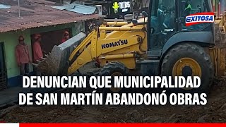 🔴🔵Denuncian que municipalidad de San Martín abandonó obras en el centro de la ciudad por falta pagos [upl. by Dianna]