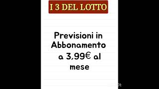 Abbonamento al canale a 399€ al mese 10elottoserale previsionilotto [upl. by Lundin]