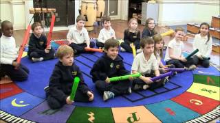 First Graders Play Boomwhackers [upl. by Nylednarb]