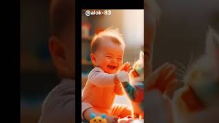 Baby lapping cutebaby cat cartoon [upl. by Klingel]