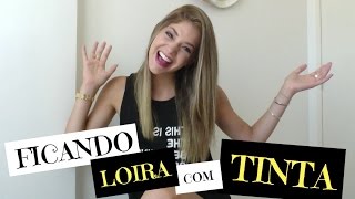 Ficando super LOIRA com TINTA de cabelo Passo a Passo  Karen Lima [upl. by Zilef929]