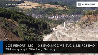 KLEEMANN MC 110 Z EVO MCO 9 S EVO amp MS 703 EVO crushing diabase [upl. by Anyrb863]