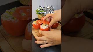 Tomates farcies Idée de repas frais trop bon et rapide 😋 👩‍🍳 [upl. by Nahtanaoj]