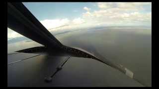 Realtime Descent int YVR Learjet 75 cockpit view [upl. by Lucias]