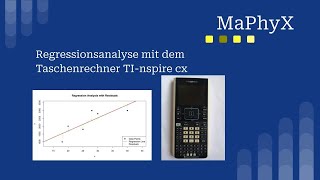 Regressionsanalyse mit Taschenrechner TINspire cx  Koeffizienten der Regressionsgerade bestimmen [upl. by Ailad708]