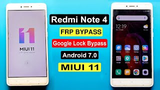 Redmi Note 4 FRP Unlock  Xiaomi Note 4 Google Lock Bypass MIUI 11 Update Without PC [upl. by Akiehsat]