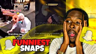 funniest french snaps and tiktoks part 2  AMERICAN REACTS TO FRENCH RAP [upl. by Yellac]