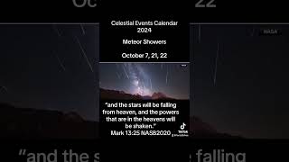 Meteor showers October 7 21 and 22 celestial heaven meteor dusty [upl. by Alyac]