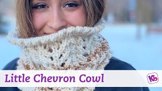 Chevron Cable Twist Cowl on Flexee Loom [upl. by Roberto706]