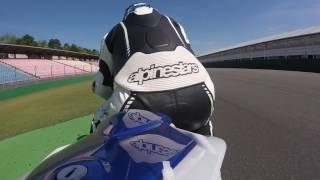 BMW HP4 Onboard Hockenheim Mai 2017 Motorrad Action Team [upl. by Eisyak]