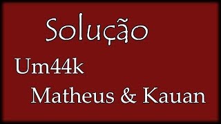 Solução Um44k Part Matheus amp Kauan Karaokê Acústico [upl. by Nnaeirb]