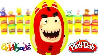 Huevo Sorpresa Gigante de Oddbods en Español de Plastilina Play Doh [upl. by Pauletta]