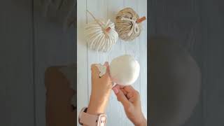 Easiest FallAutumn🍁Decor Idea💡DIY Pumpkin diyfalldecor diycrafts halloweendecor youtubeshorts [upl. by Aya]