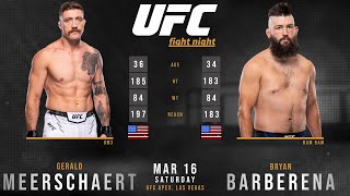 Gerald MEERSCHAERT vs Bryan BARBERENA Full FIGHT [upl. by Gan]