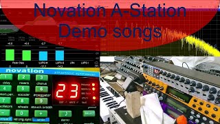 Novation AStation Demo Songs synthesizer electronicmusic synth synthwave [upl. by Nereids]