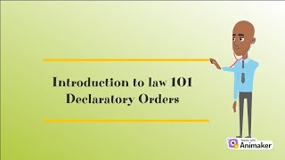 What are Declaratory Orders [upl. by Yrtnej716]