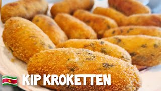 Surinaamse kip kroket receptSurinamese Chicken croquettes recipe [upl. by Atirac474]