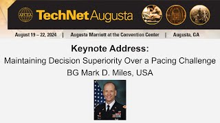 Keynote Address Maintaining Decision Superiority Over a Pacing Challenge [upl. by Ecirahs185]