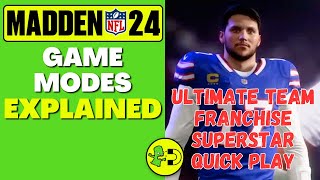 Madden 24 Game Modes Explained [upl. by Miguel]