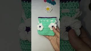 Crochet pouch youtubeshorts crochet ytshort diy handmade smallbusiness viralshort [upl. by Candy]