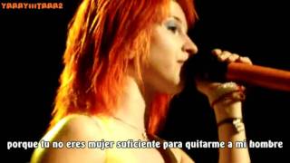 Paramore You aint woman enough subtítulos español [upl. by Odrautse]