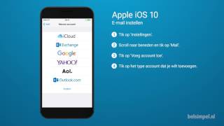 Tips amp Tricks  Apple iPhone Email instellen iOS 10 [upl. by Aicele360]