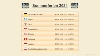 Sommerferien 2024 [upl. by Yarvis]