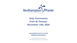 Holy Communion Wednesday November 13th 2024 [upl. by Wandis732]