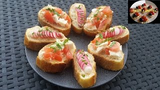 Tartines apéritives express  APERITIF DINATOIRE  LA BOITE A RECETTES [upl. by Yvi]