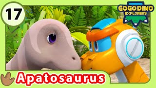 GOGODINO Season 3  EP17 Apatosaurus and Pokey  Dinosaur  Cartoon  Kids Animation [upl. by Noakes128]