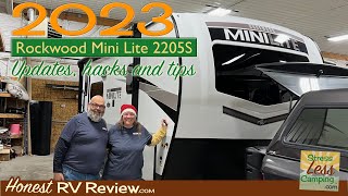 2023 Rockwood Mini Lite 2205S highlights and hacks [upl. by Suhsoj536]