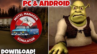 Five Nights At Shreks Hotel 2 amp motel manager simulator  Pc And Android Download  techno gamerz [upl. by Anemolif]