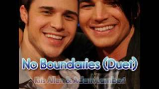 Kris Allen amp Adam Lambert  No Boundaries Duet [upl. by Llezniuq]