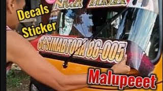 Wind shield decals sticker installation decals sticker viralvideos [upl. by Jae560]