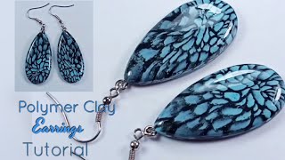 Polymer Clay Earrings Tutorial for Beginners  LoviCraft [upl. by Ahsekahs]