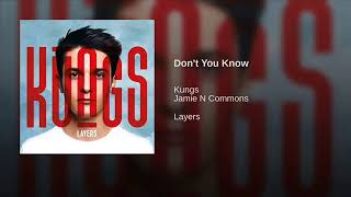 Kungs feat Jamie N Commons  Dont You Know 2016 [upl. by Gokey]