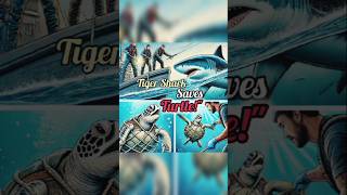 quotHero Shark Rescues Trapped Sea Turtlequot🦈🐢shorts​ wholesome ​ heartwarming ​ story ​ animals ​ [upl. by Ethbinium5]