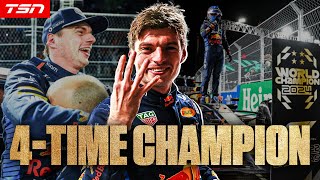 MAX VERSTAPPEN WINS HIS 4TH STRAIGHT F1 WORLD CHAMPIONSHIP [upl. by Horn]