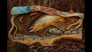 Fish carving Dunajec River Brown Trout Relief [upl. by Leandre]