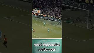 most impressive derby ever manchesterunited manchestercity derby football premierleague [upl. by Lissie]