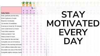 The Power of Habit Tracking with a Spreadsheet Build Motivation and Stay Consistent Every Day [upl. by Eehsar443]