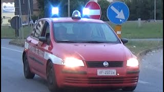 RARE 2X AV Fiat Stilo Vigili del Fuoco Cosenza in emergenza  Italian fire brigade responding [upl. by Justicz]