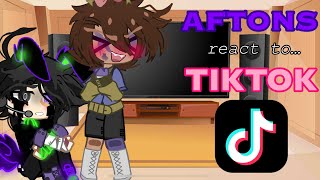 AFTONS REACT TO TIKTOK gacha club fnaf [upl. by Polinski276]