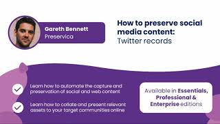 How to preserve social media content  Twitter records [upl. by Anala]