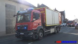 150 Jahre Freiwillige Feuerwehr Wörth am Main Großer Blaulichtumzug mit 25 Fahrzeugen [upl. by Bough]