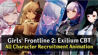 Girls Frontline 2 All Character Recruitment Animation CBT version [upl. by Olvan605]