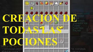 Minecraft  Pociones  Alquimia crafteos [upl. by Romaine]